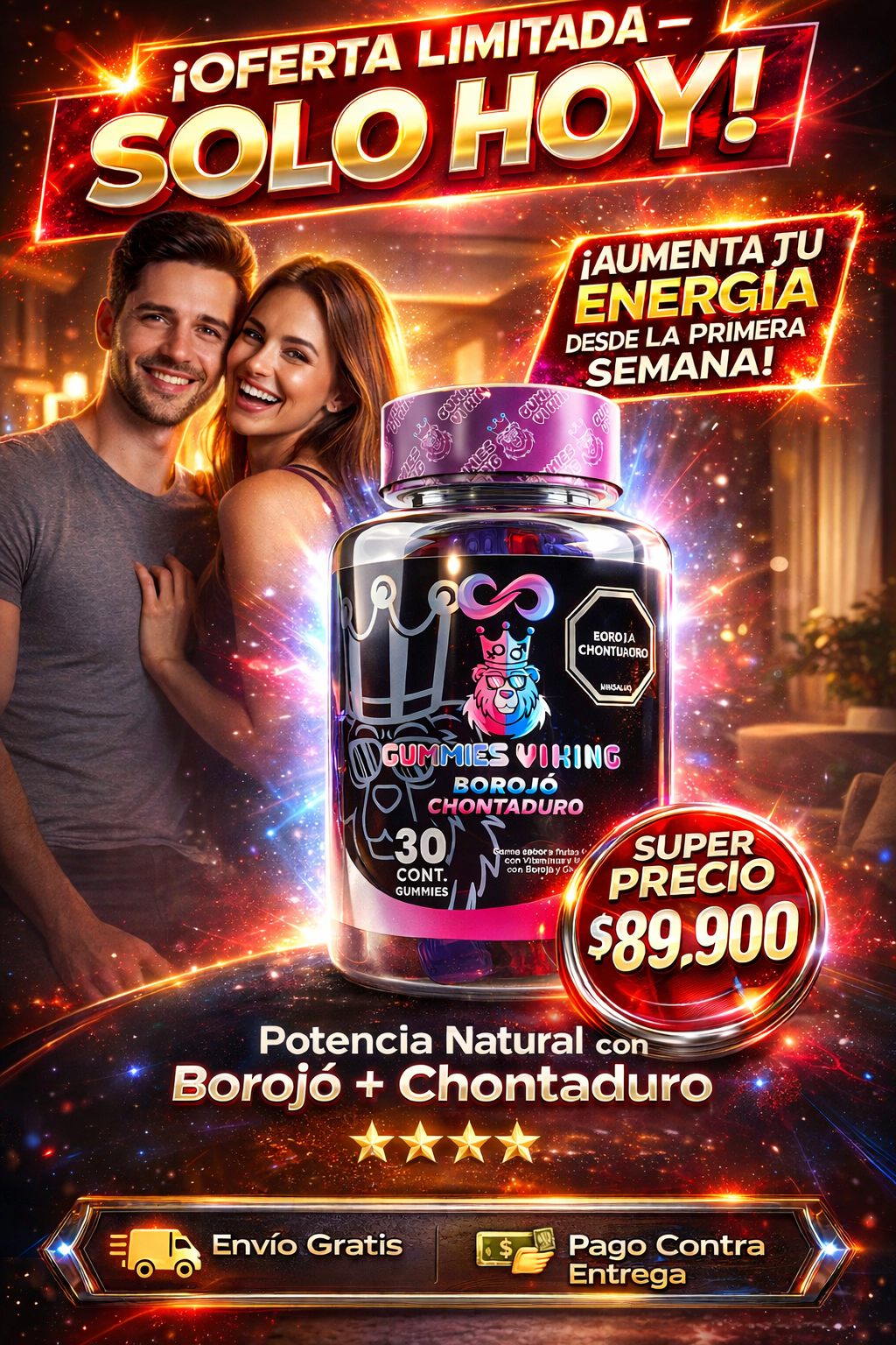 🦁 Gummies Vi King – Energía, Vitalidad y Deseo Natural en Cada Gomita